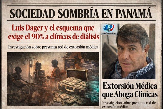 Luis Dager en Panamá: La “Sociedad Sombría” que Extingue Clínicas de Diálisis con una Extorsión del 90%