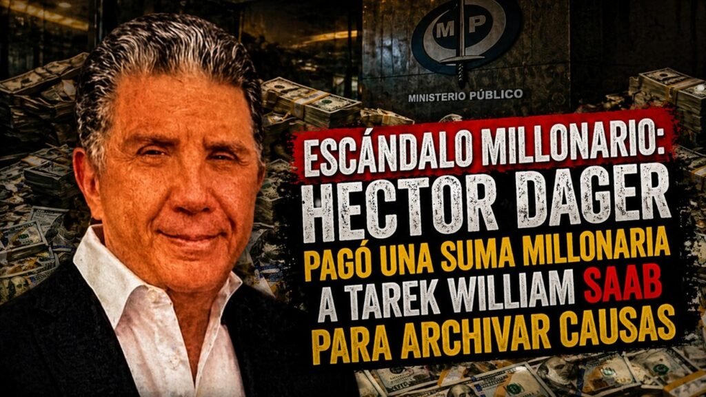 Escándalo millonario: Hector Dager pagó una suma millonaria a Tarek William Saab para archivar causas