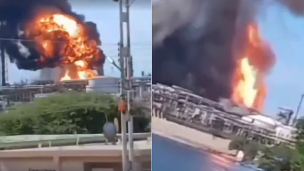 Incendio en refinería Cardón obliga a detener operaciones; PDVSA no reporta heridos